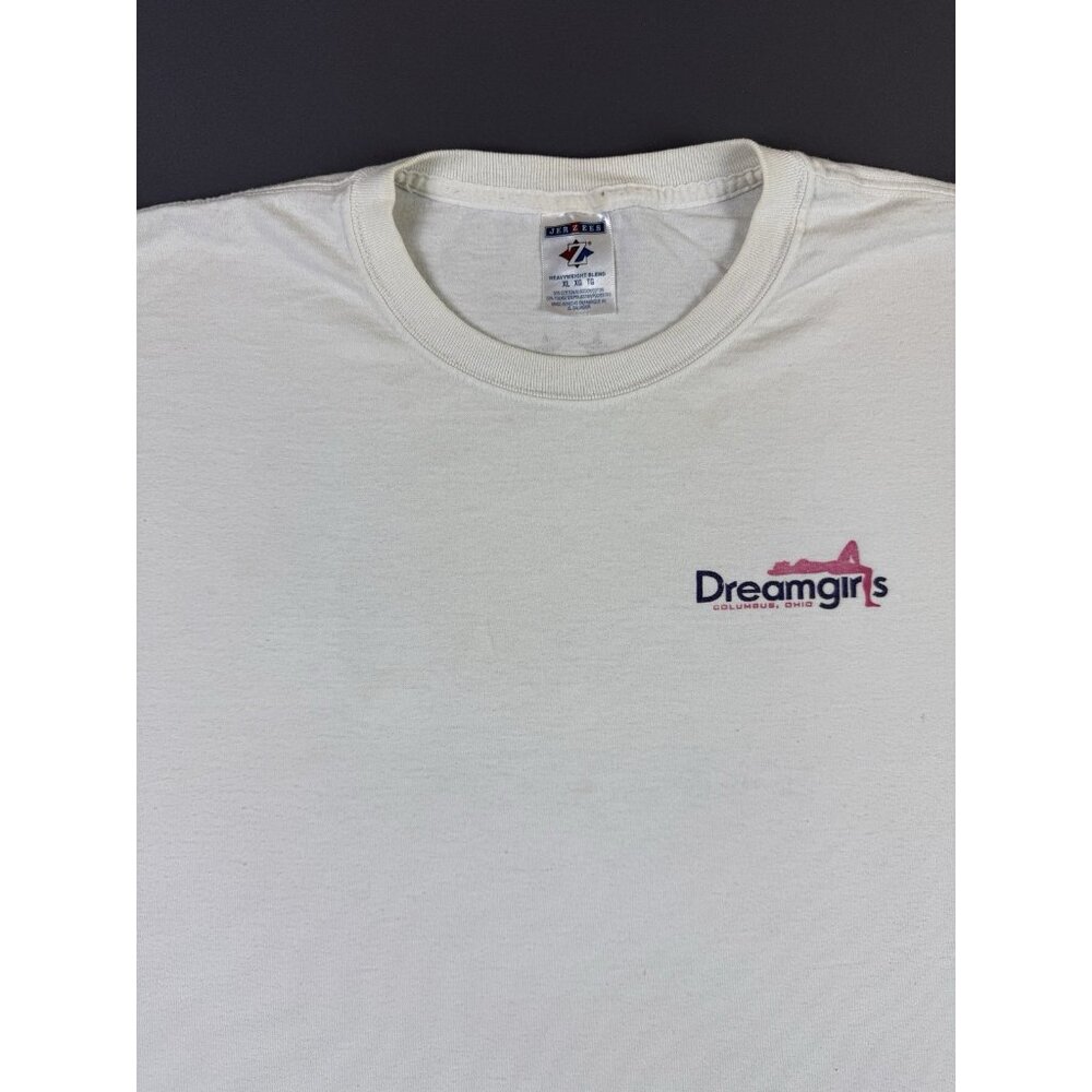 Rare Vintage Y2K Dreamgirls Columbus Ohio Paramounds White Shirt Promo XL Tee